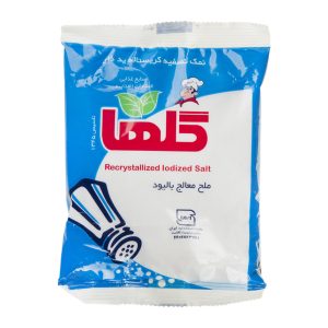 نمک تصفیه کریستال ید دار گلها .۵۰۰ گرمی سلفون