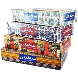 دستمال کاغذی جعبه ای 100برگ دو لایه سفید سری سنتی سافتلن