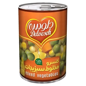 کنسرو مخلوط سبزیجات دلوسه