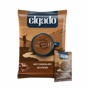 هات چاکلت فوری الگادو elgado , بسته ۲۰ عددی ساشه۳۰ گرمی